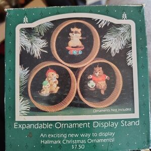 Vintage Hallmark ornament stands in box